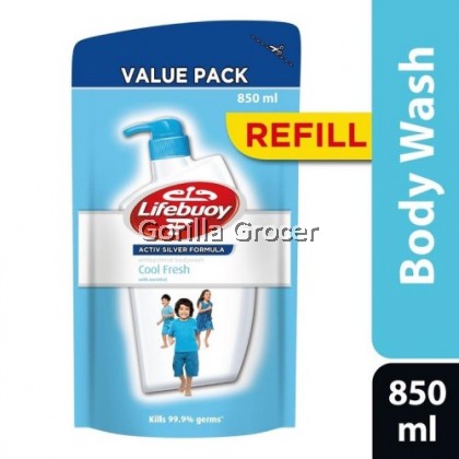 Lifebuoy Antibacterial Bodywash "Cool Fresh" - 850ml refill pouch